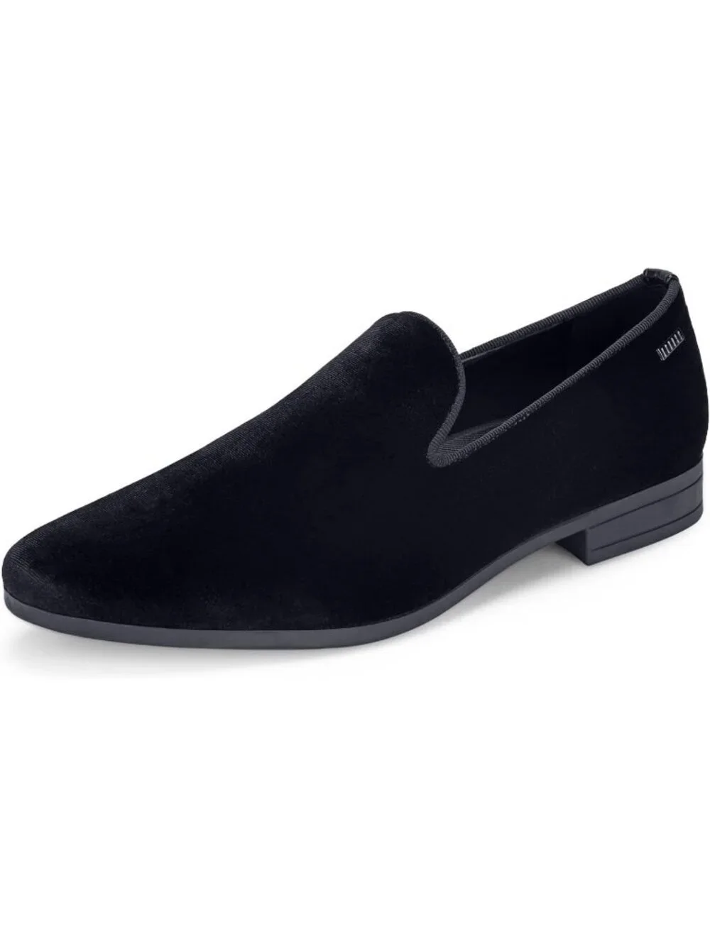 UUBARIS Men's Black West Velvet Loafers Slip On Tuxedo Fashion Style Shoes